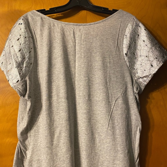 Metallic-Lace Tee - Picture 3 of 4